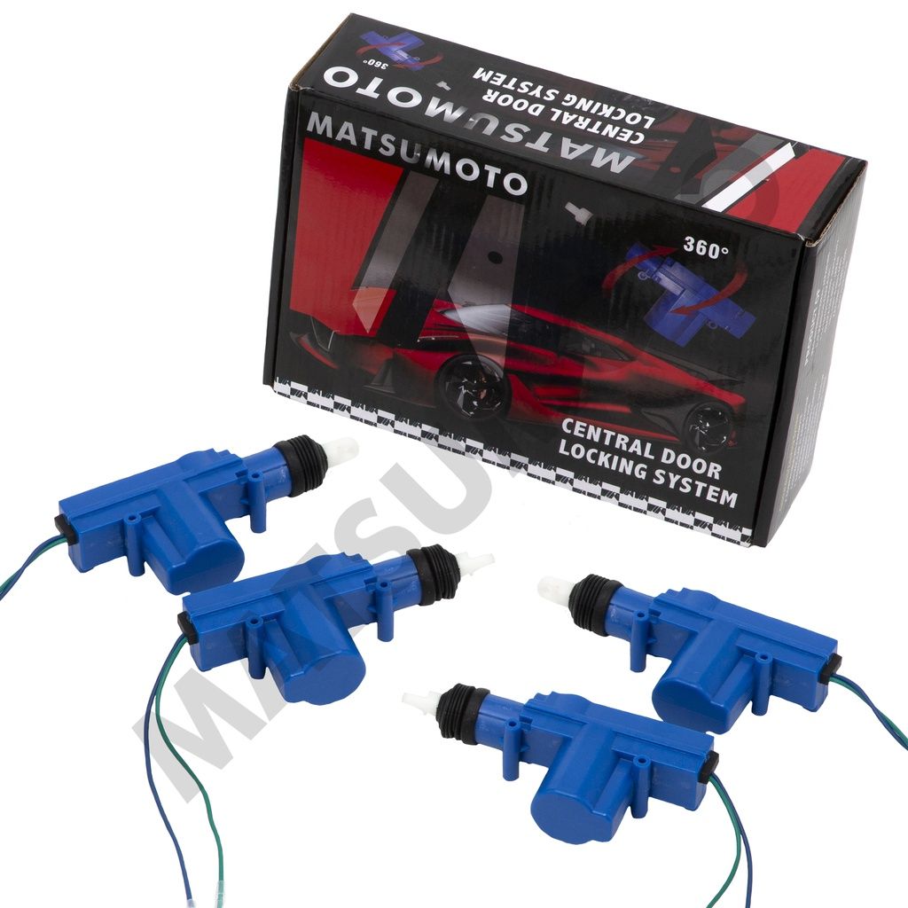 Actuadores de cerradura de puerta de automóvil azul