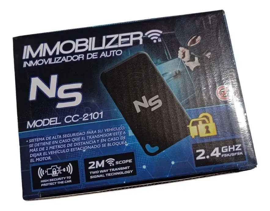 Caja para inmovilizador de coche tipo "Ns" con frecuencia de 2,4 GHz.