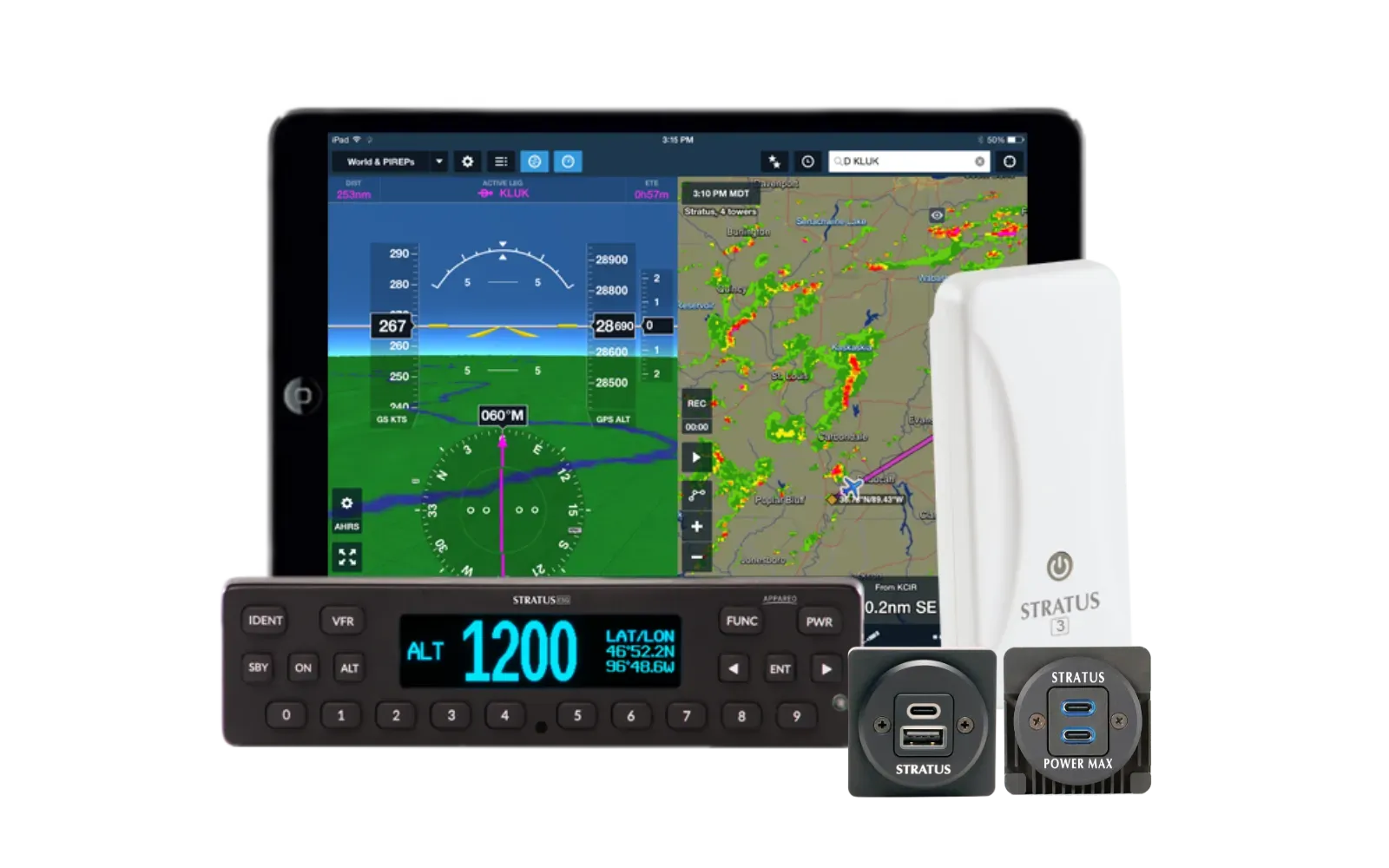 A tablet with a map on it and a gps on it.
