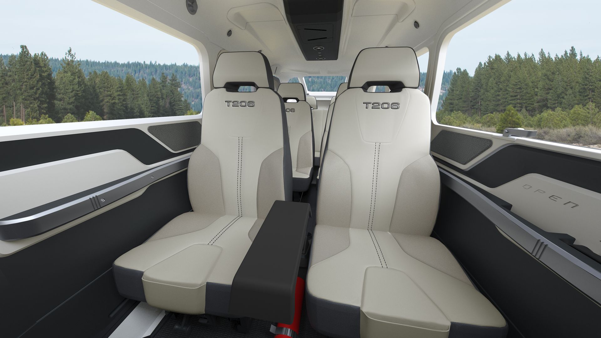 The interior of a tesla model s is shown