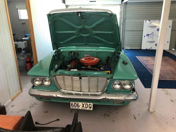 Green Classic Car Engine  — Automotive Repairs  in Blackwater, QLD