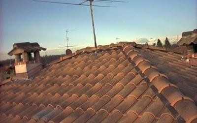tetto in tegole impermeabile
