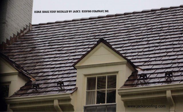 Cedar Shake roof installed by Jack's Roofing Company, Inc.