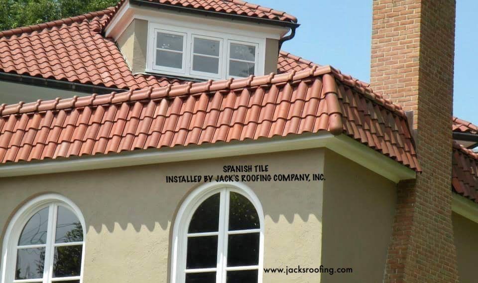 Spanish Tile roof installed by Jack's Roofing Company, Inc.