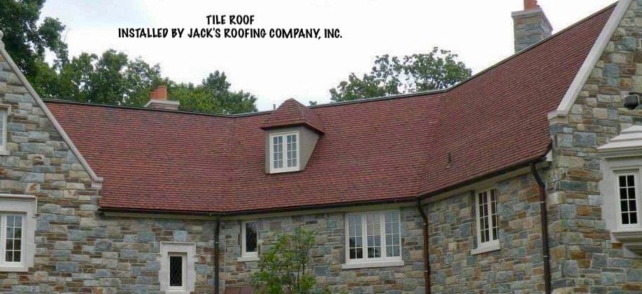 Tile roof installed by Jack's Roofing Company, Inc.