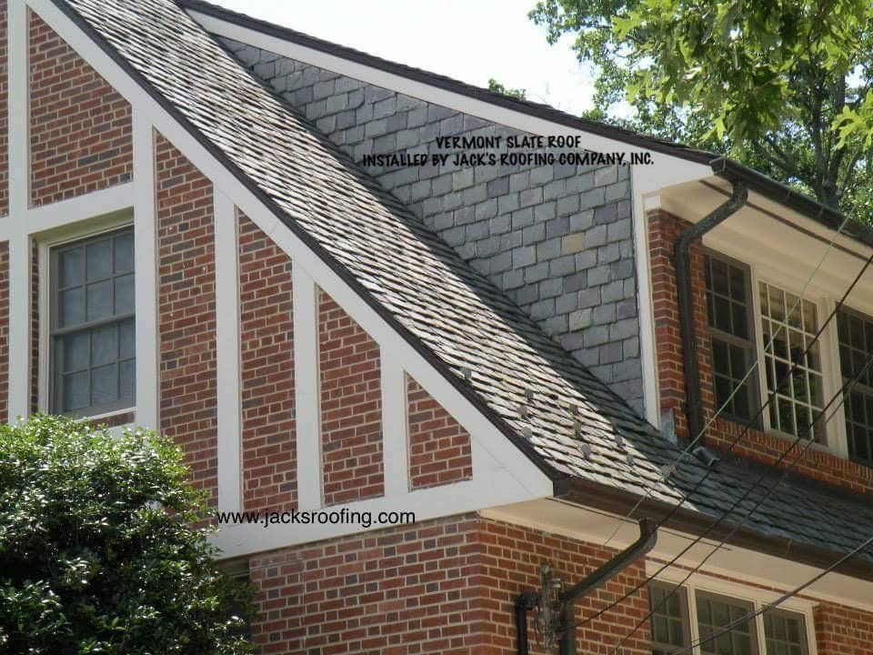 Vermont Slate roof installed by Jack's Roofing Company, Inc.