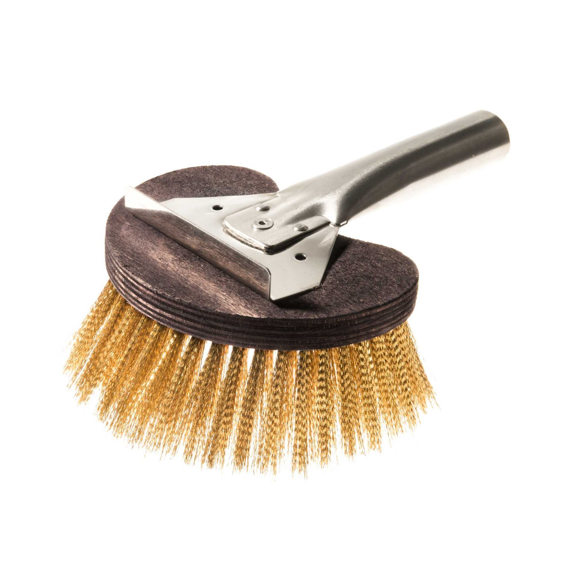 BRASS HALF-MOON BRUSH WITH CONNECTION