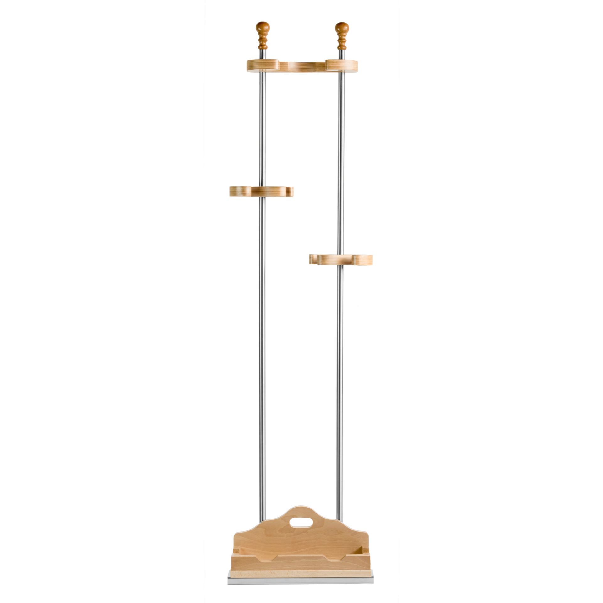 UNIVERSAL 3-PLACE WOODEN STAND WITH PEEL REST