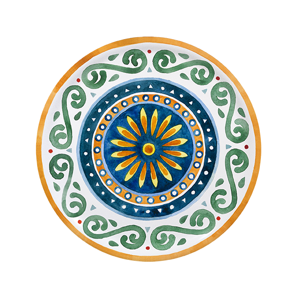 DECORATE PIZZA PLATE #4