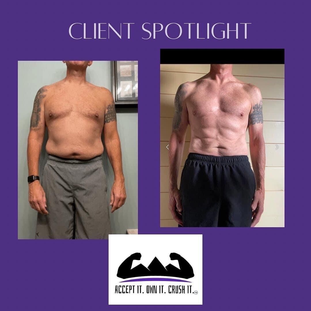 Man Before And After Gym Fitness — Monee, IL — K-Ray Fitness At AOC Gym