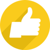 Yellow thumbs up - San Antonio, TX - Accu - Rite Roofing and Construction Services