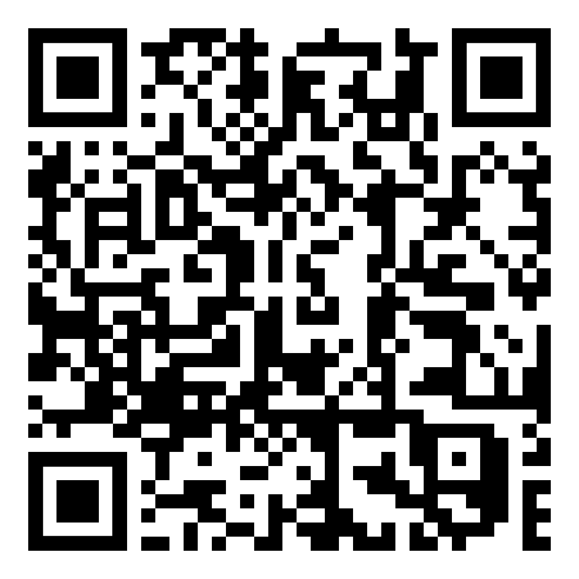 A black and white qr code on a white background.