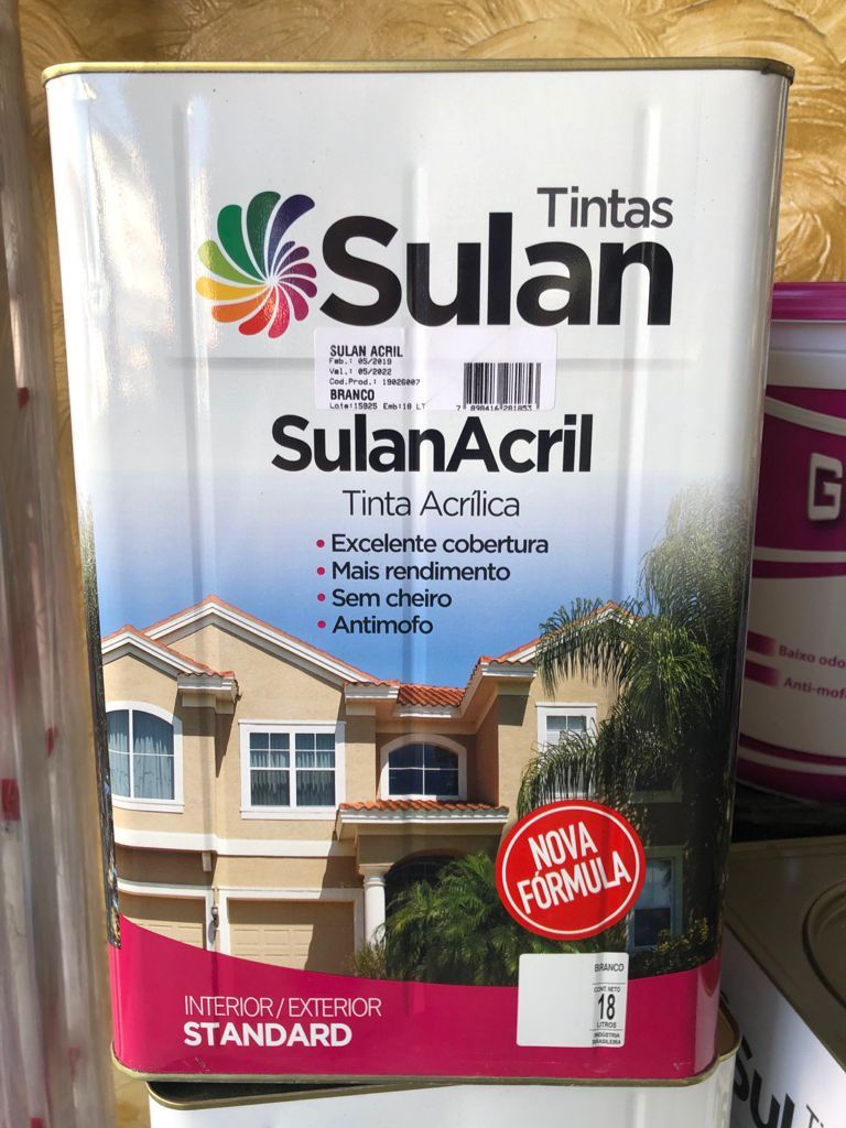 Tintas Sulan Acrílica na Casa Aguilar Tintas