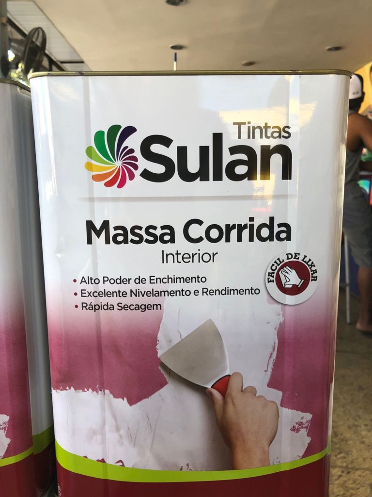 Massa Corrida Interior da Sulan na Casa Aguilar Tintas