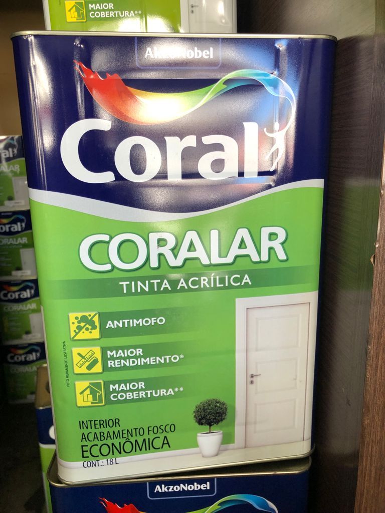 Tinta Coral Coralar Acrílica na Casa Aguilar Tintas
