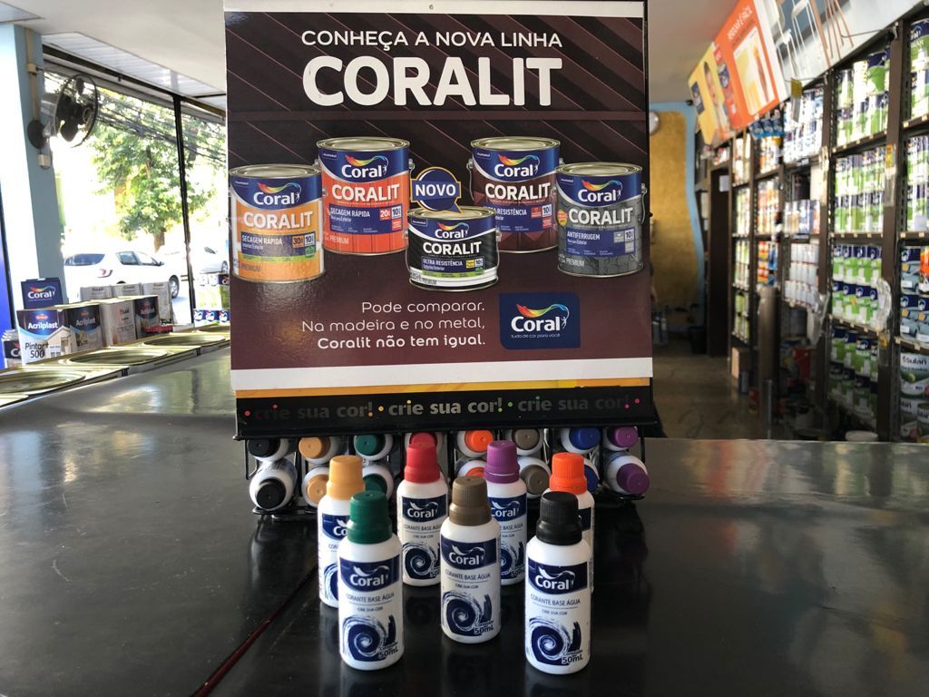 Bisnagas Coralit na Casa Aguilar Tintas