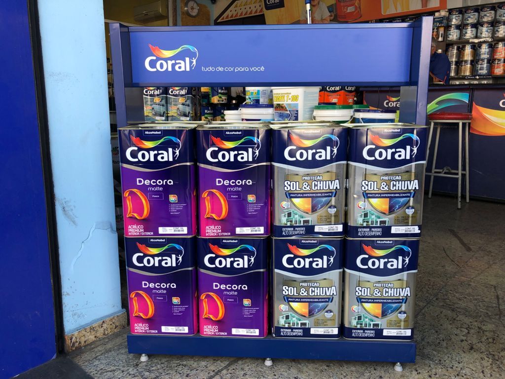 tintas Coral na Casa Aguilar Tintas