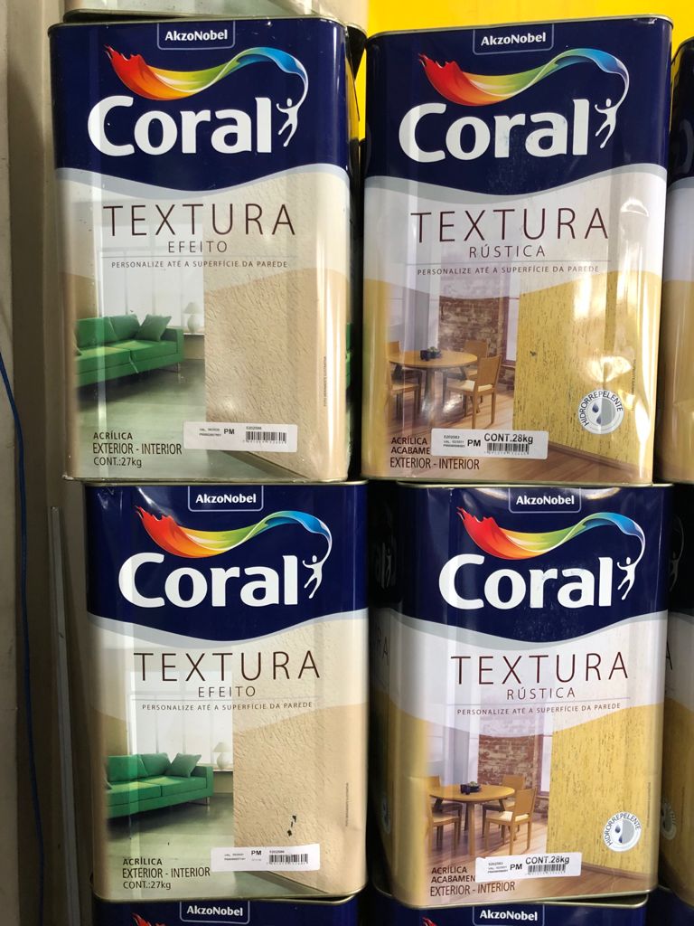 Textura da marca Coral na Casa Aguilar Tintas
