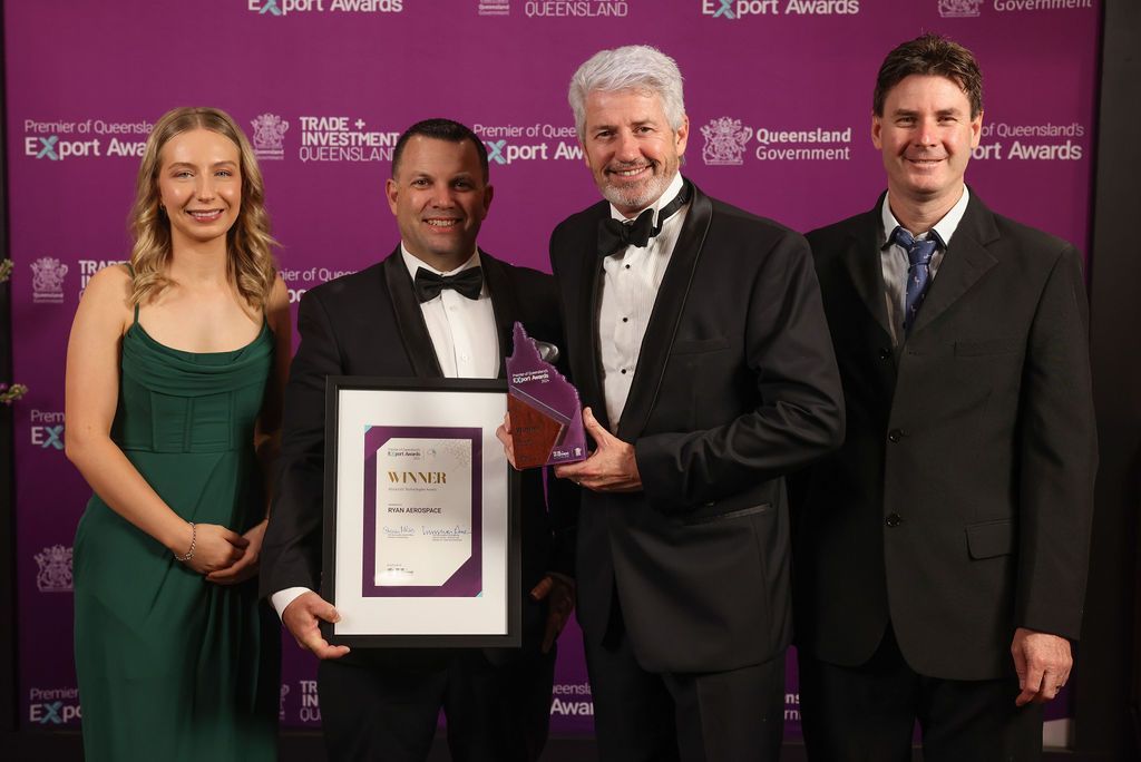 RYAN AEROSPACE wins Queensland Premier's Export Award for Advanced Technologies
