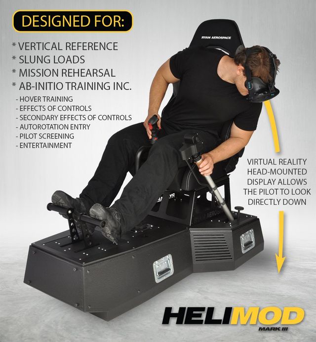 helicopter flight simulator chair