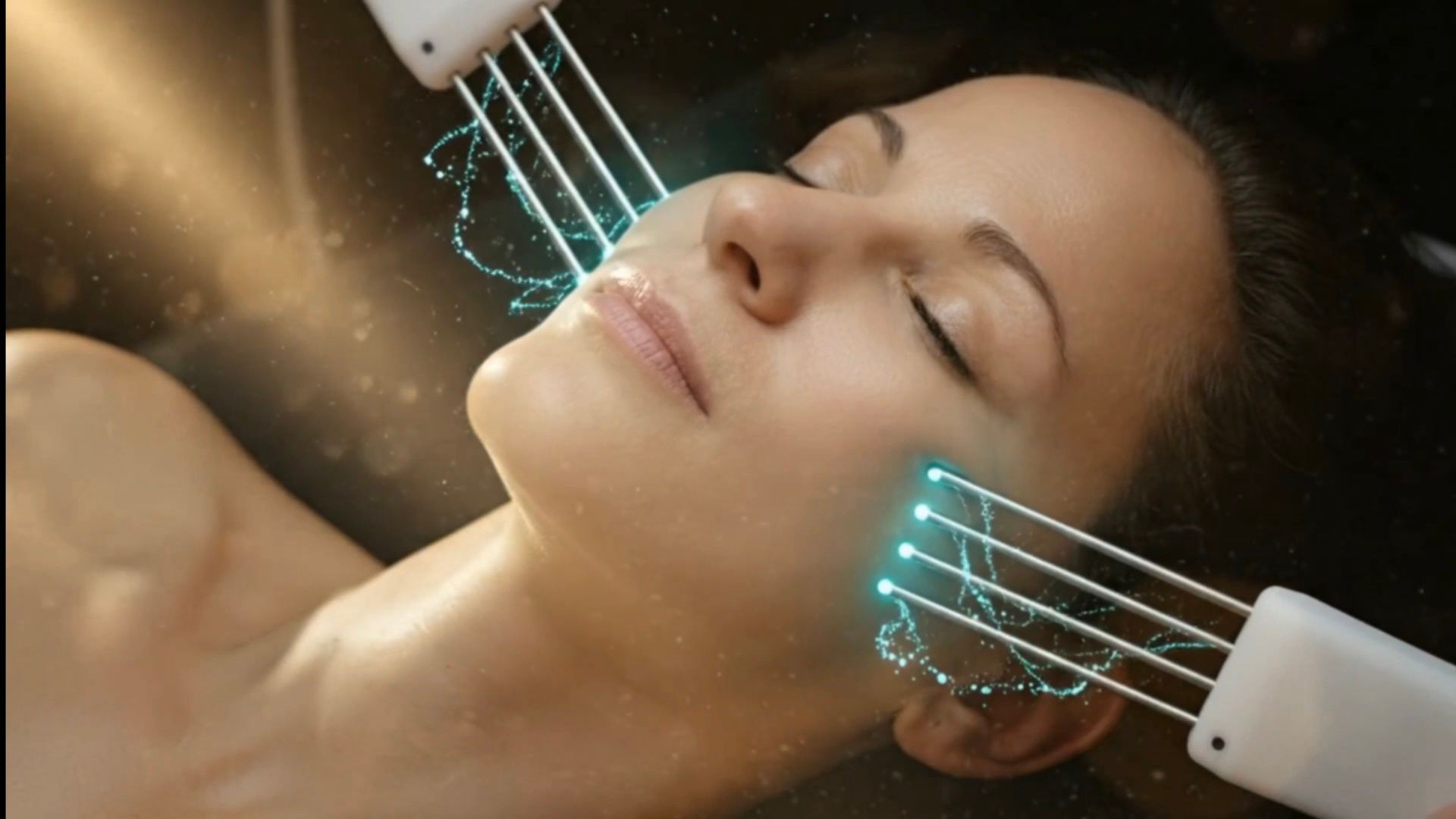 SX Quad Pico Probes for a multi-channel microcurrent facial.
