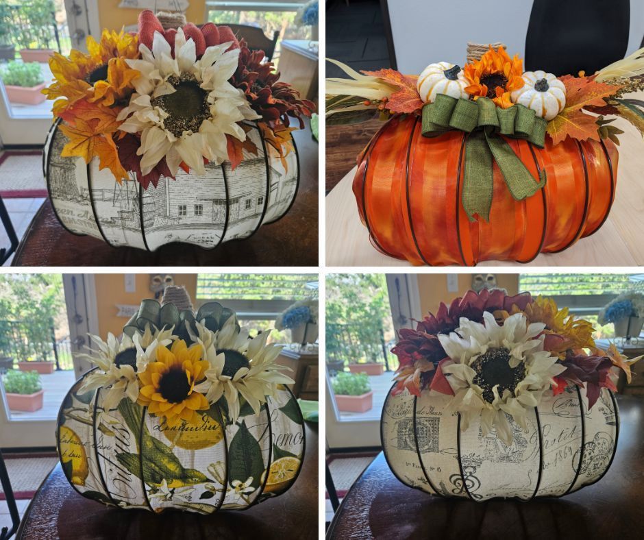 Pumpkin wreaths