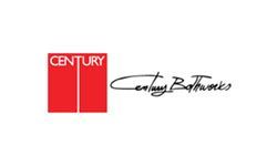 A century bathrooms logo on a white background.