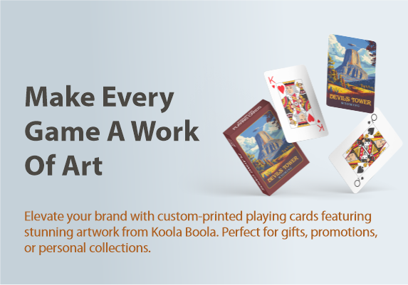 Make every game a work of art with custom printed playing cards