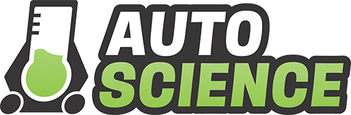 A logo for autoscience experts in service and performance