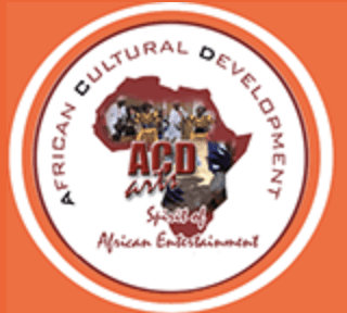 A logo for acd arts spirit of african entertainment