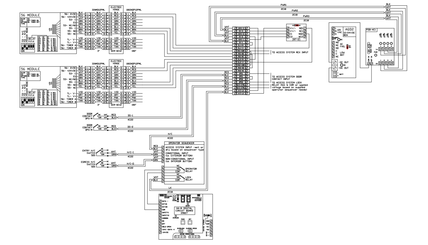 A black and white drawing of a electrical system