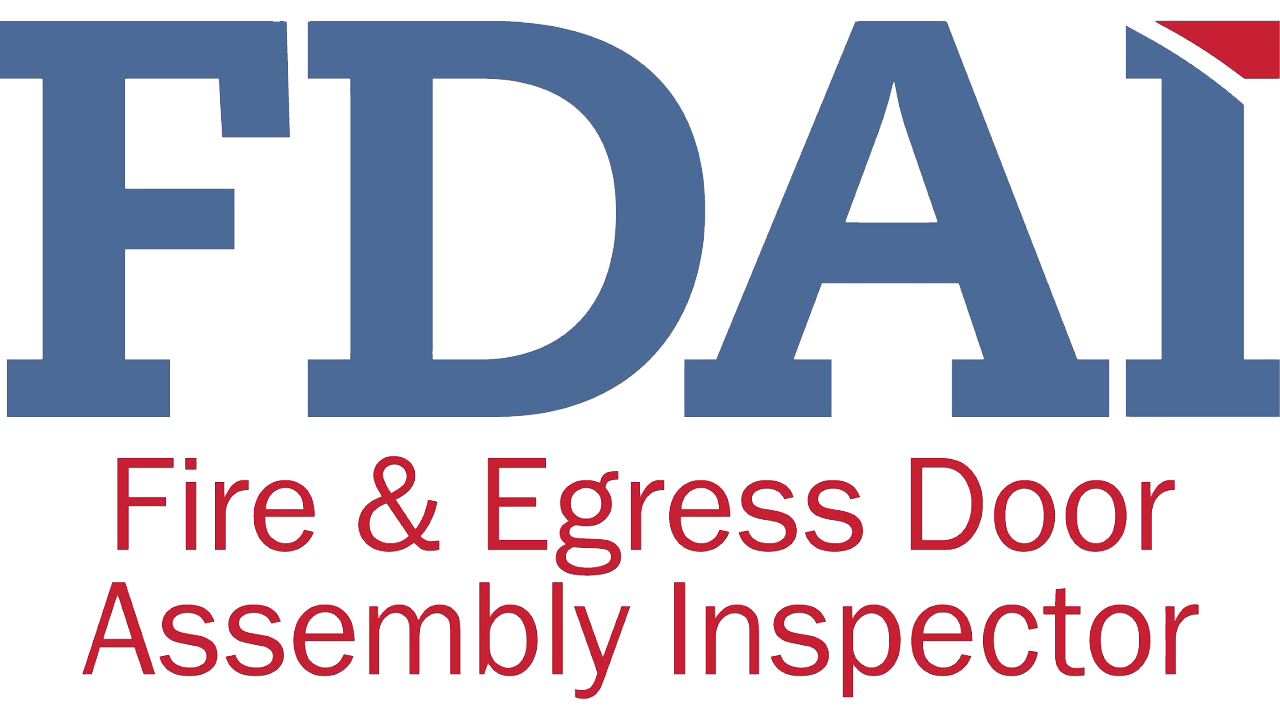 The logo for the fire and egress door assembly inspector
