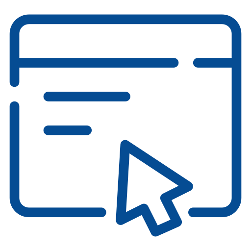 Blue Online Form Icon