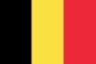 The flag of Belgium featuring three vertical bands of black, yellow, and red.