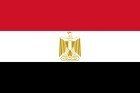 The national flag of Egypt featuring horizontal red, white, and black stripes with a golden eagle in the center.