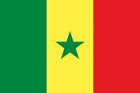 The flag of Senegal features three vertical stripes of green, yellow, and red with a central green star.