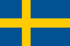 The national flag of Sweden, featuring a yellow Nordic cross on a blue background.