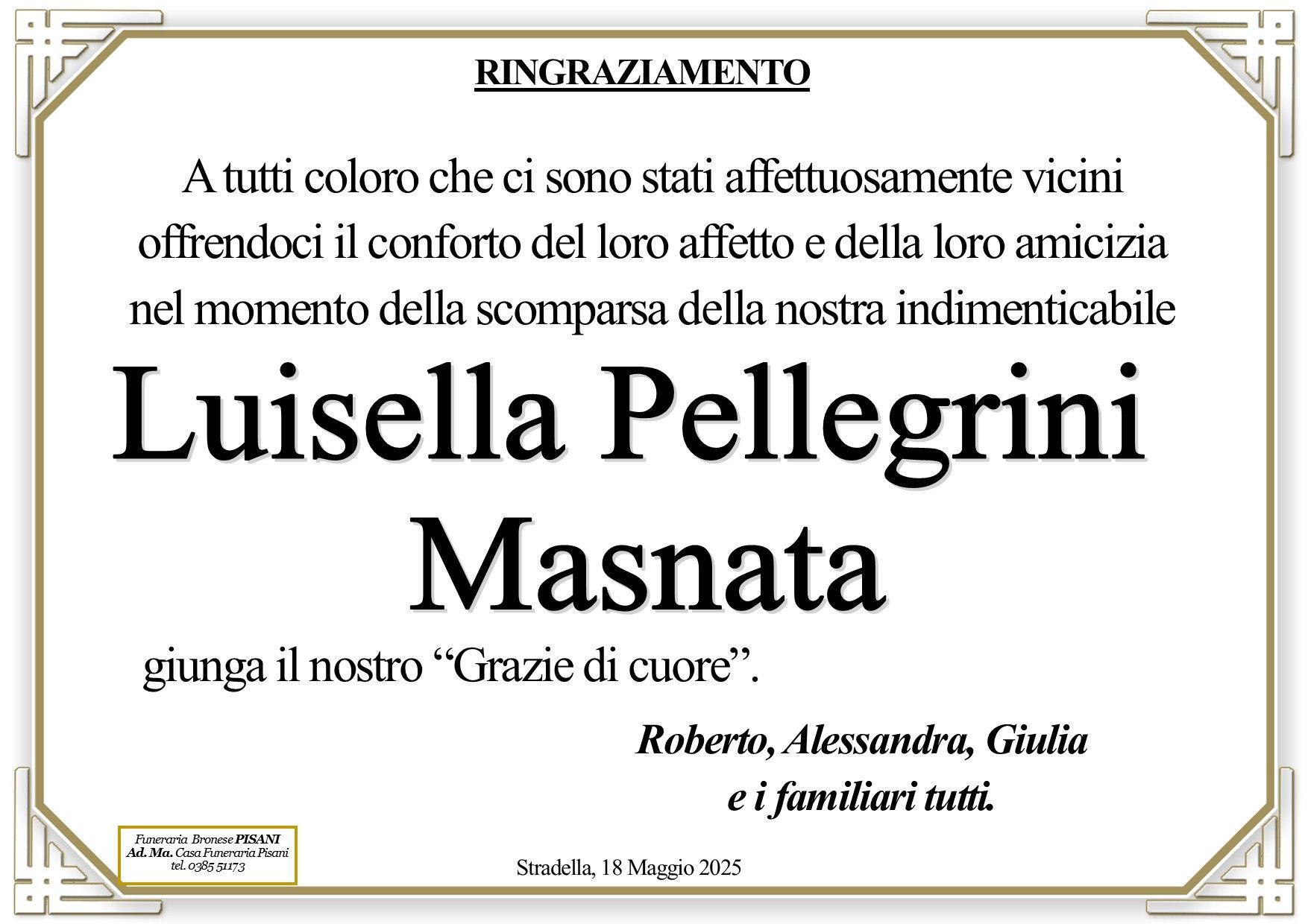 necrologio Luisella Pellegrini Masnata