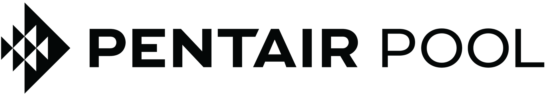 Pentair Pool logo with black text and geometric icon on a white background