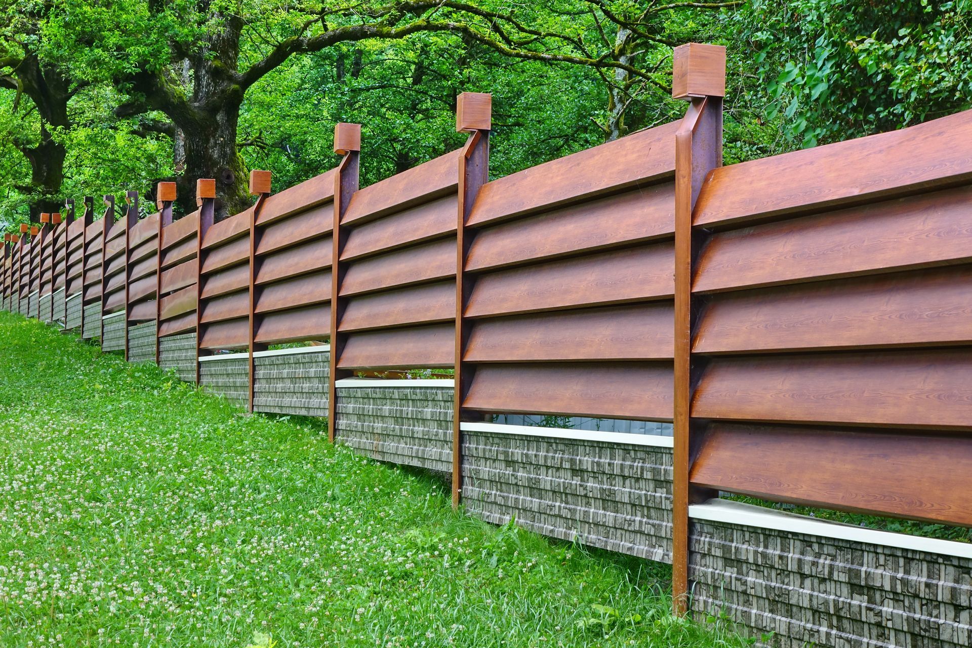 fence made of repurposed material