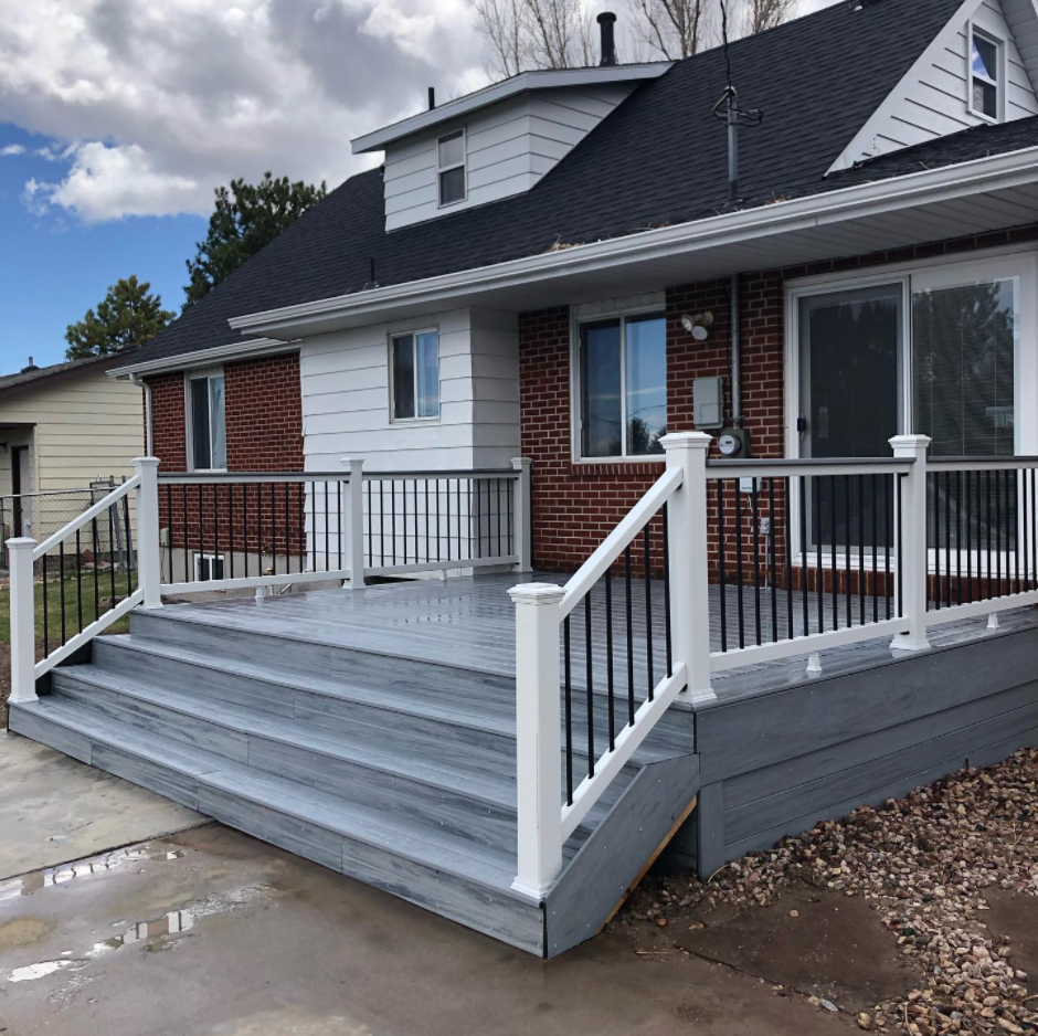 Patio Of Family Home In Early Spring — Cheyenne, WY — All Decked Out LLC
