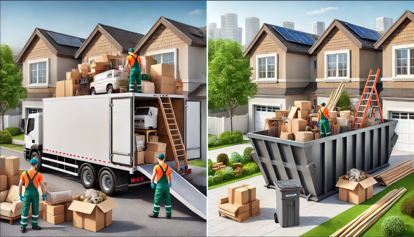 Dumpster Rental vs. Junk Removal header image