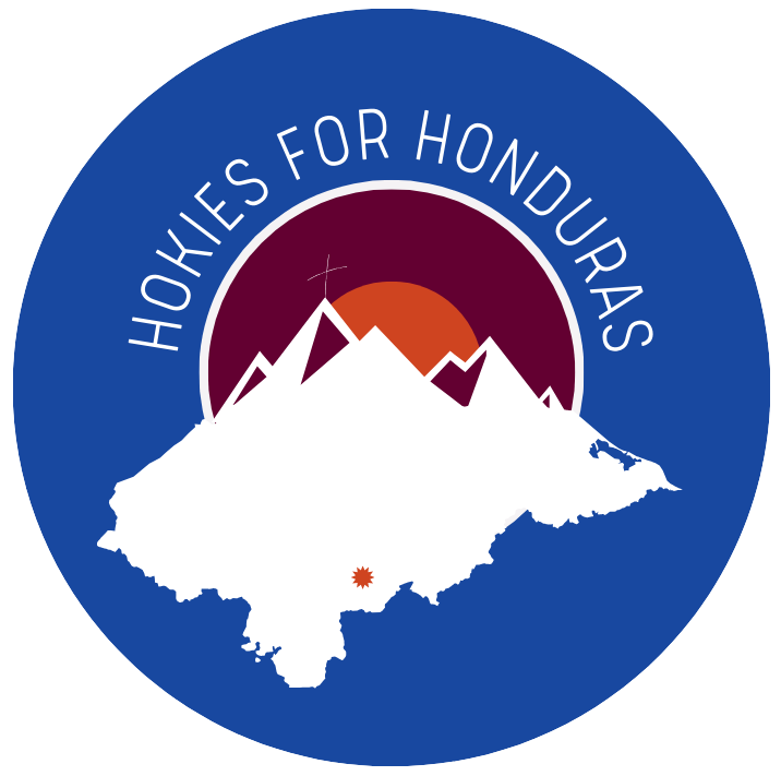 A logo for hokies for honduras with a map of the country