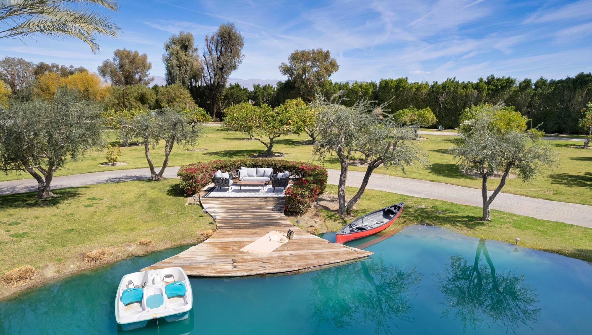 row boat on the lake