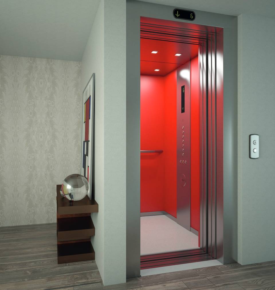 Ascensore al piano