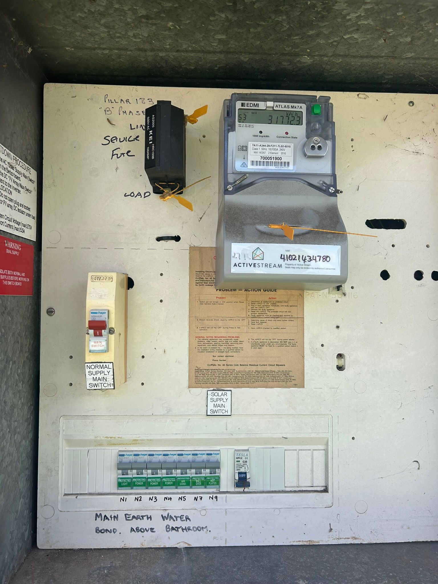 Electrician Working On A Circuit Breaker Panel — Fry Electrical In Budgewoi, NSW