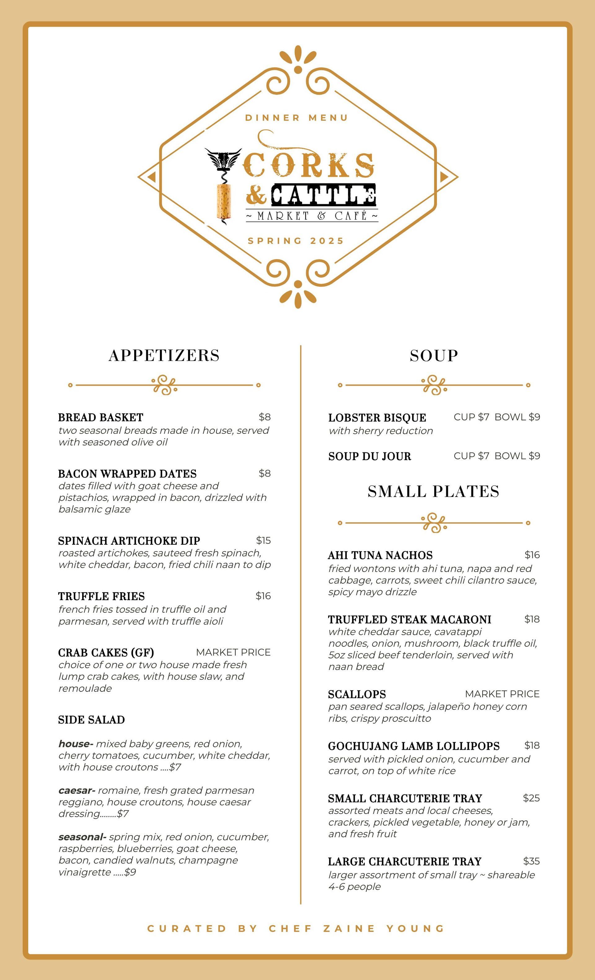 Dinner Menu