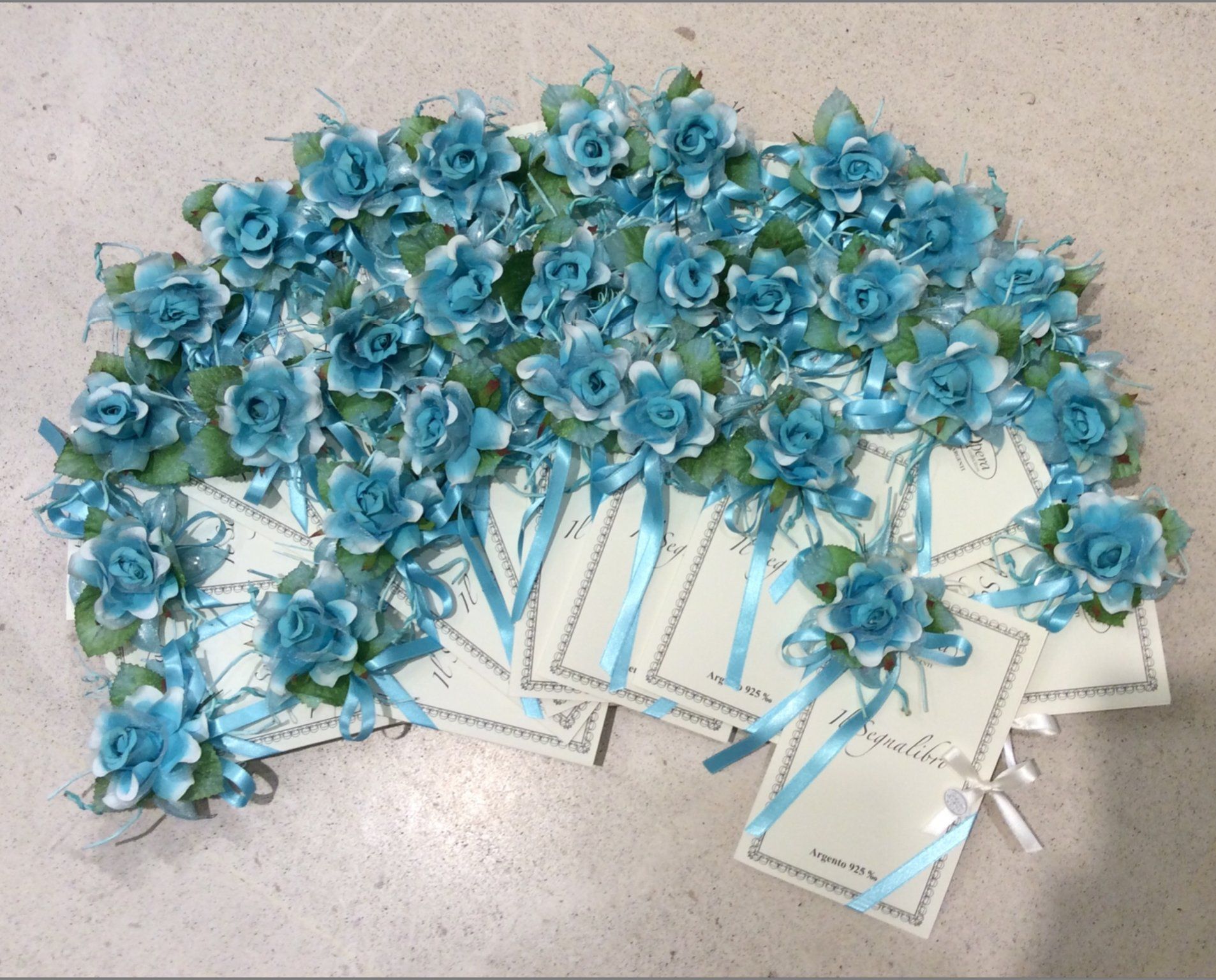 segnalibri per nozze d'argento