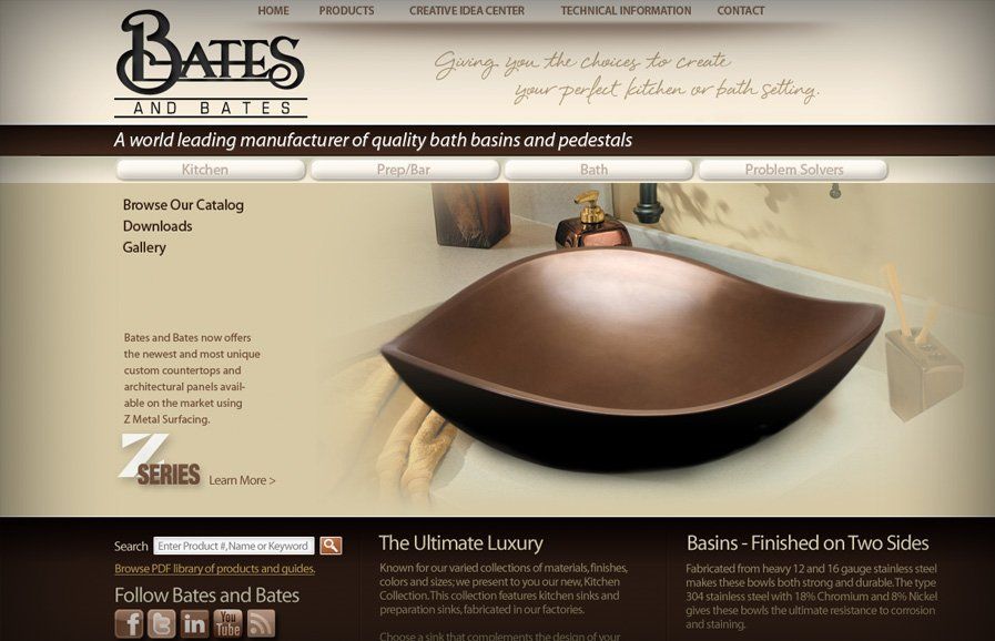 home furnishings website design