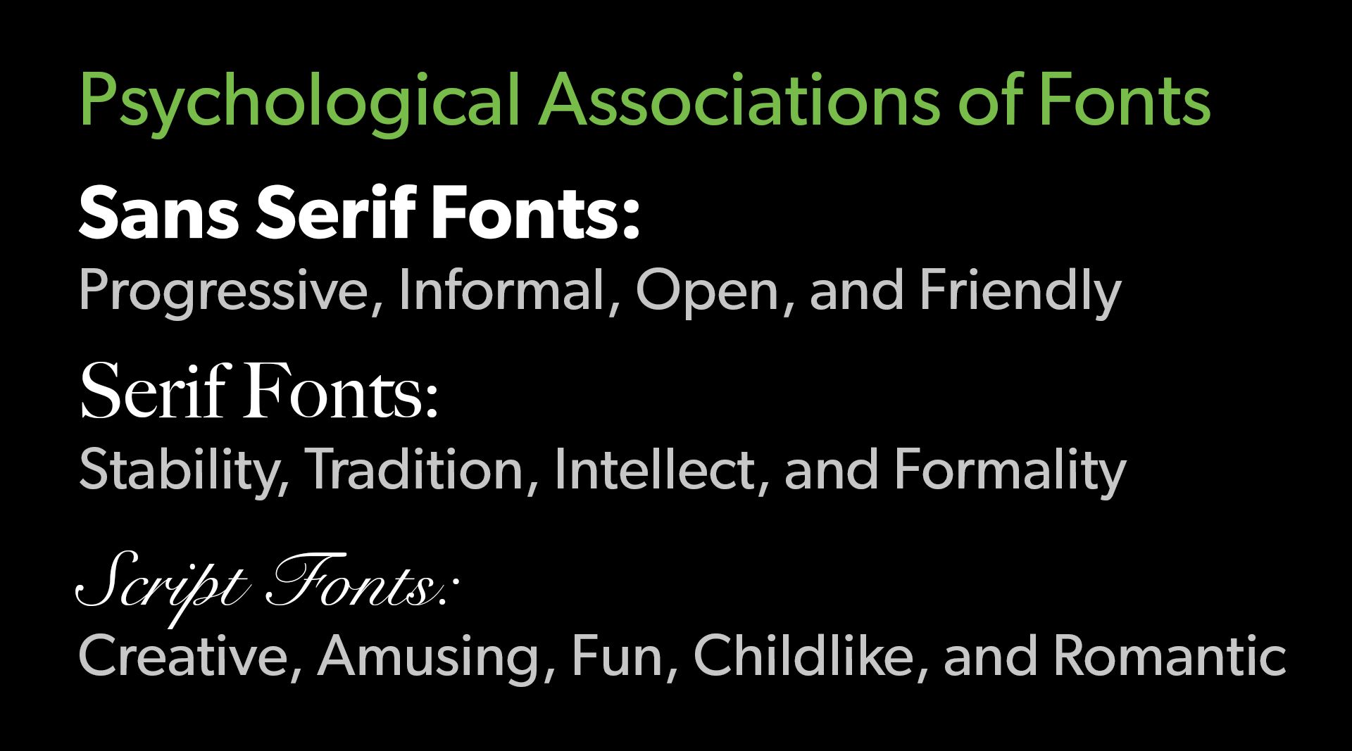 Unveiling the Hidden Meanings Behind Fonts and When to Use Them